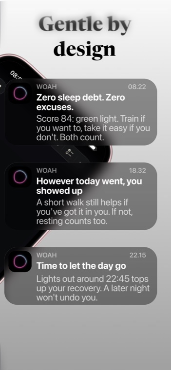 Gentle by design — calm, personal daily notifications
